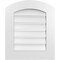Ekena Millwork Arch Top Surface Mount PVC Gable Vent: Non-Functional, w/ 3-1/2"W x 1"P Standard Frame, 20"W x 22"H GVPAR20X2201SN - alternate 1